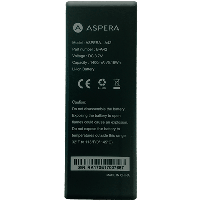 Aspera A42 Battery