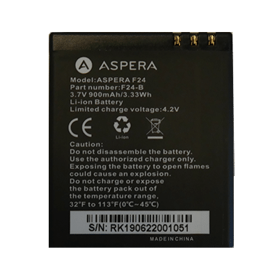 Aspera F24 Battery