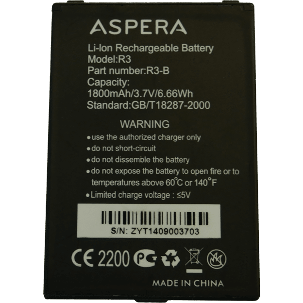 Aspera R3 Battery
