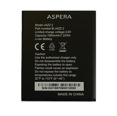 Aspera Jazz 2 Battery