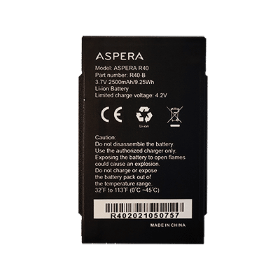Aspera R40 Battery